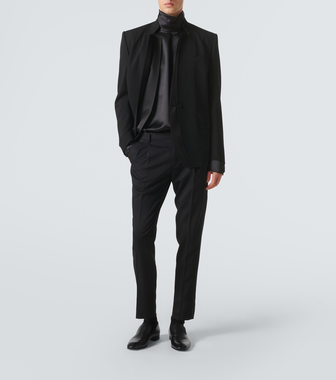 Wool-blend gabardine tuxedo pants | Dolce&Gabbana