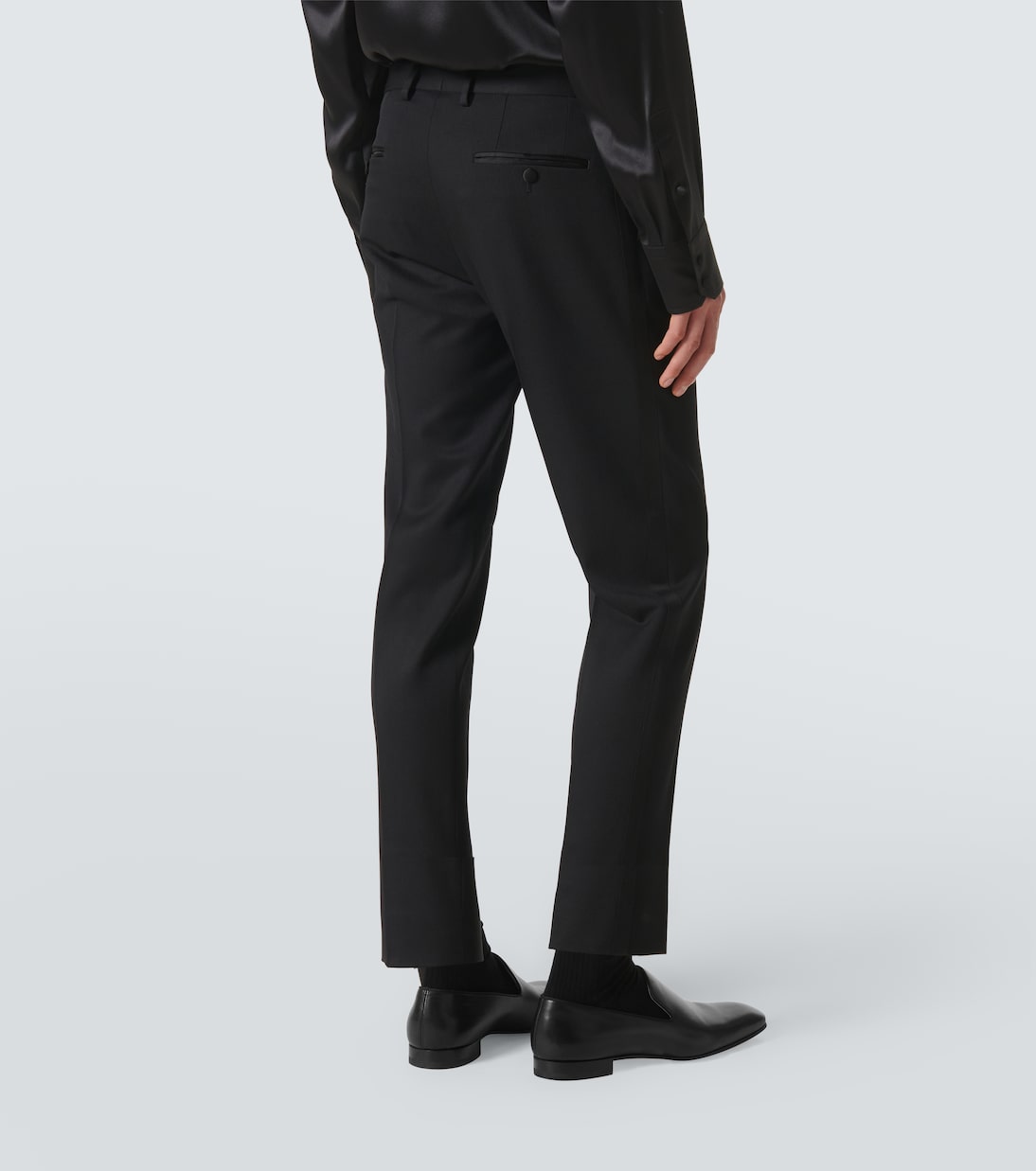 Wool-blend gabardine tuxedo pants | Dolce&Gabbana
