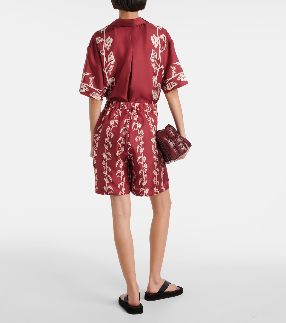 Carros silk twill Bermuda shorts | Asceno