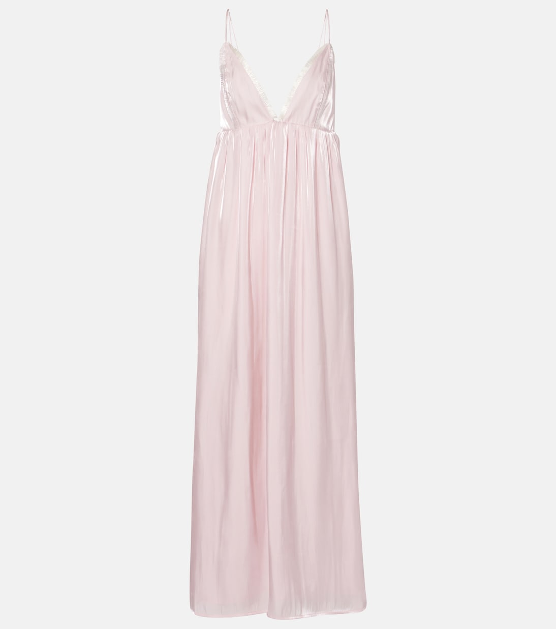 Robe longue en satin | Ganni