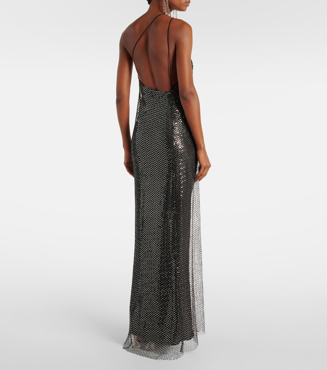 Sequined one-shoulder gown | The Sei