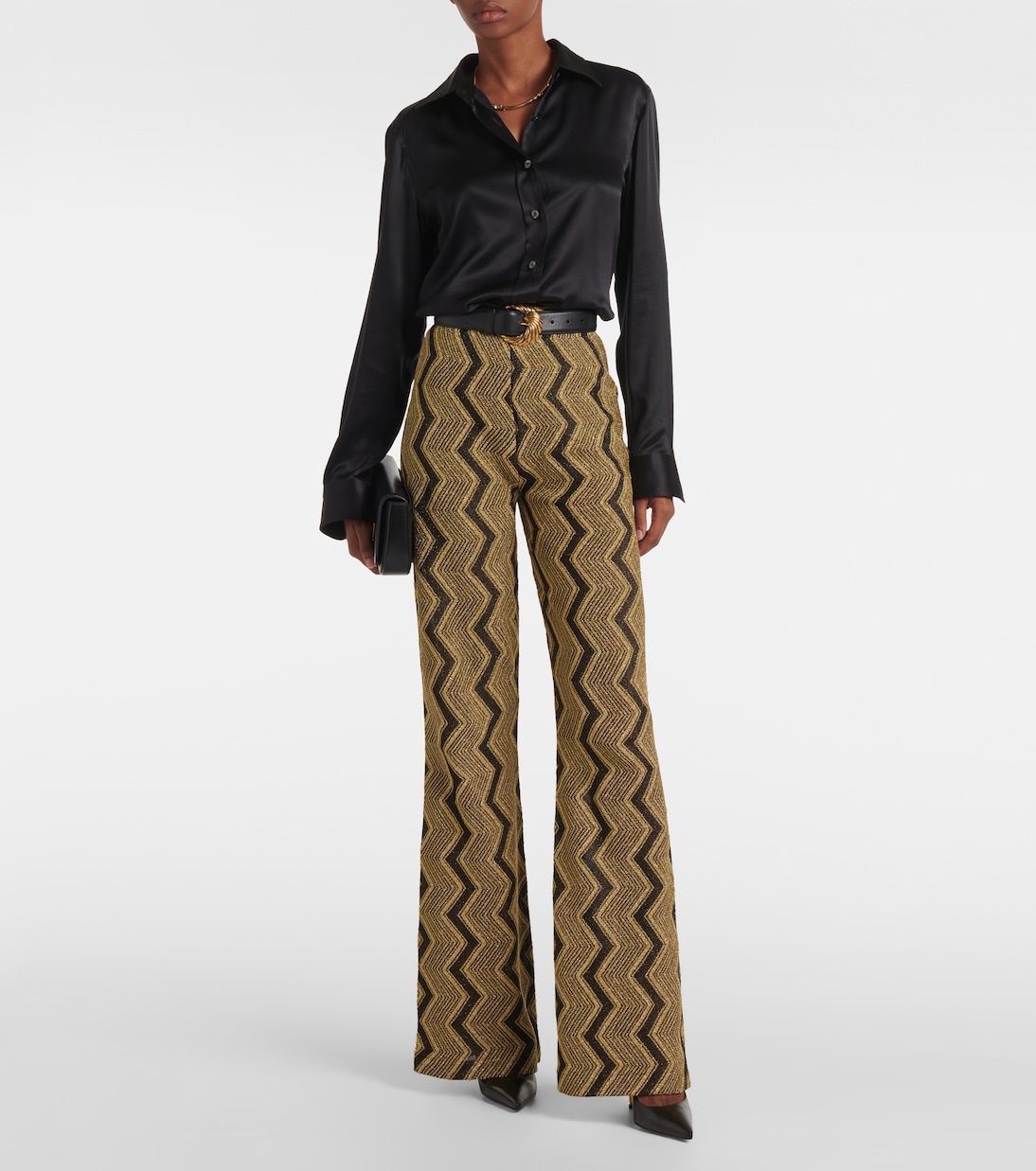 Schlaghose aus Häkelstrick | Missoni