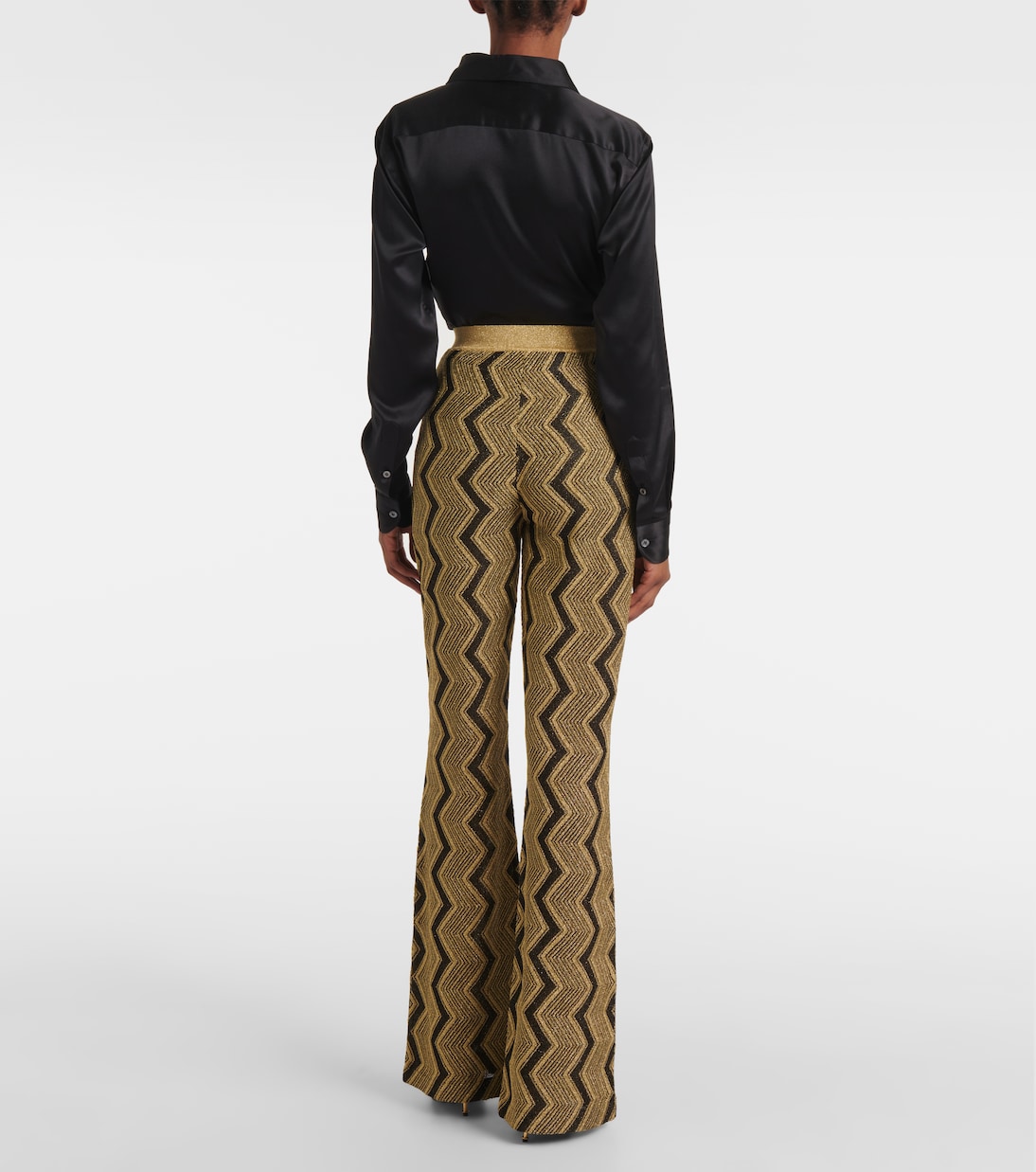 Schlaghose aus Häkelstrick | Missoni