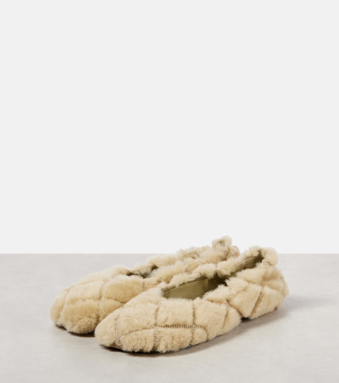 Baby quilted shearling ballet flats | Burberry