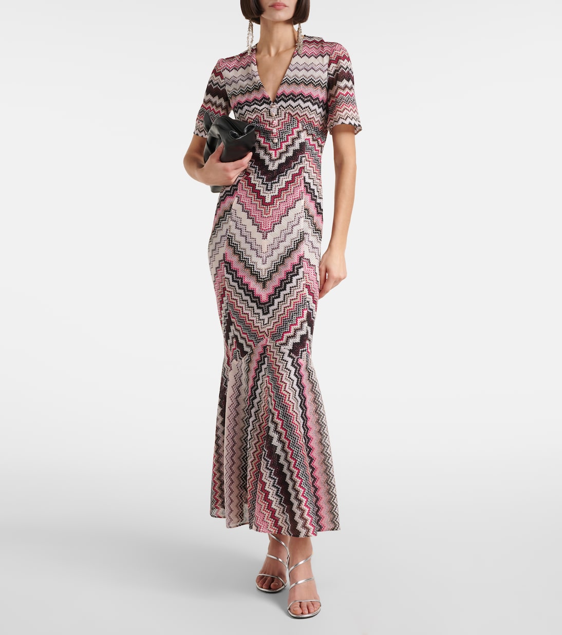 Maxikleid aus Häkelstrick | Missoni