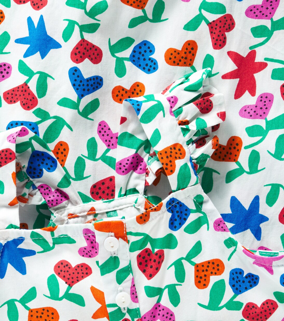 Baby floral cotton romper | Fábula