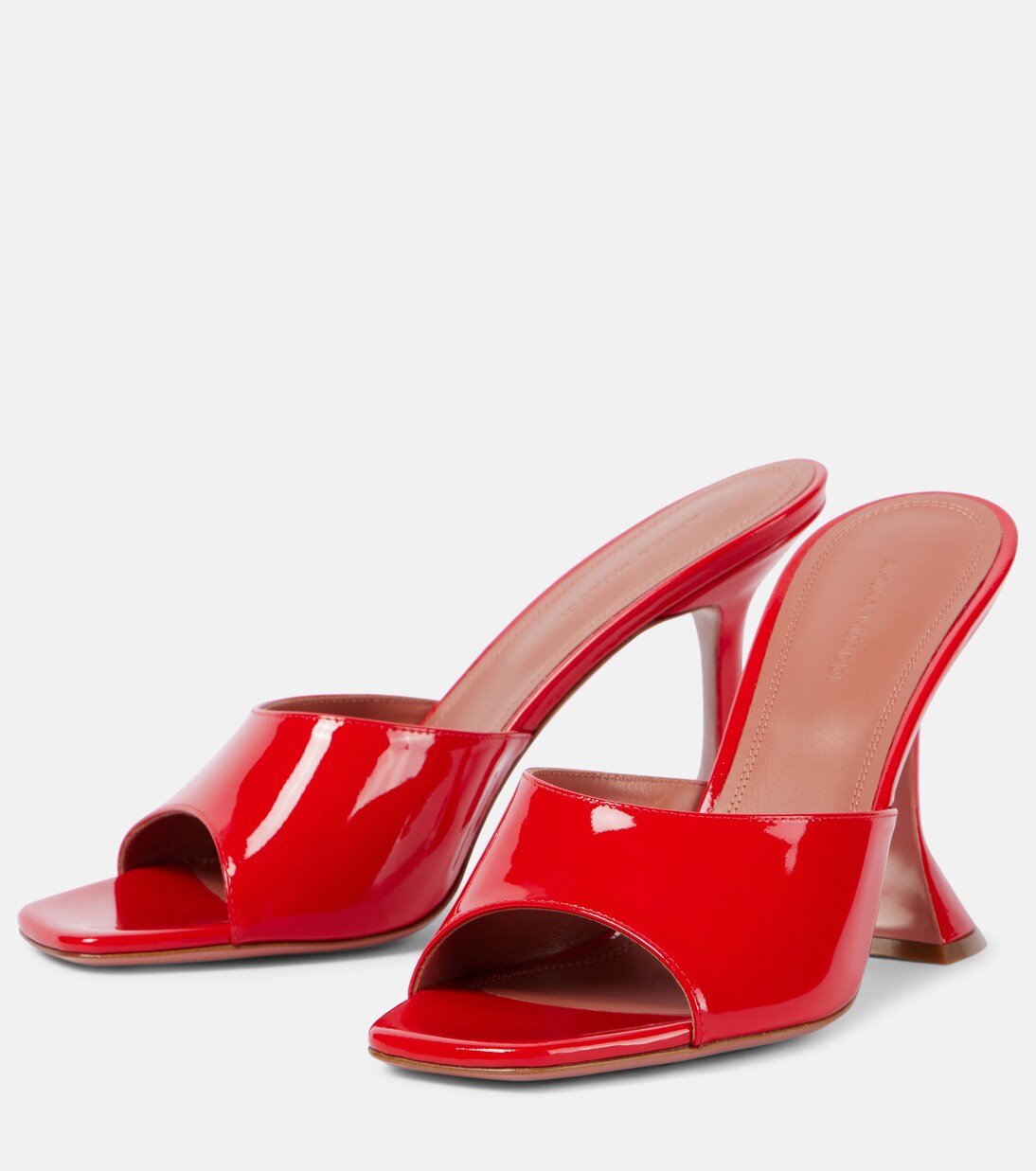 Pantoletten Lupita 70 aus Lackleder | Amina Muaddi