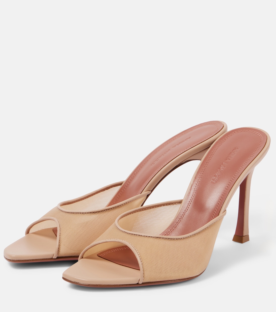 Mules Alexa 95 in mesh | Amina Muaddi