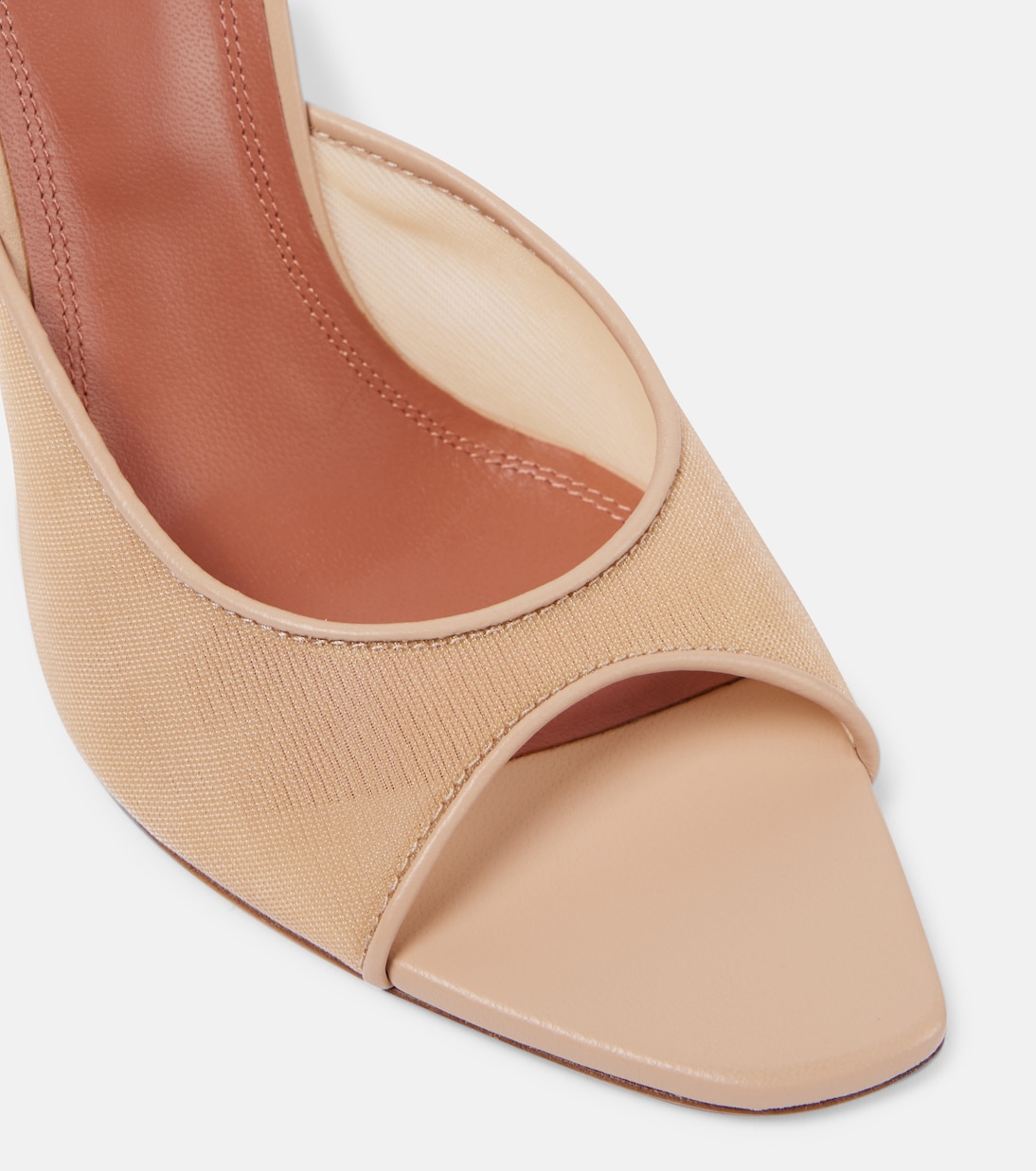 Mules Alexa 95 in mesh | Amina Muaddi