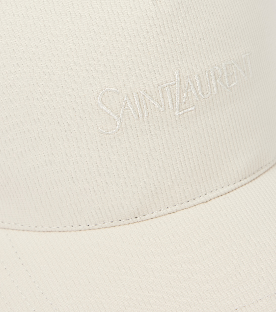 Logo embroidered corduroy baseball cap | Saint Laurent