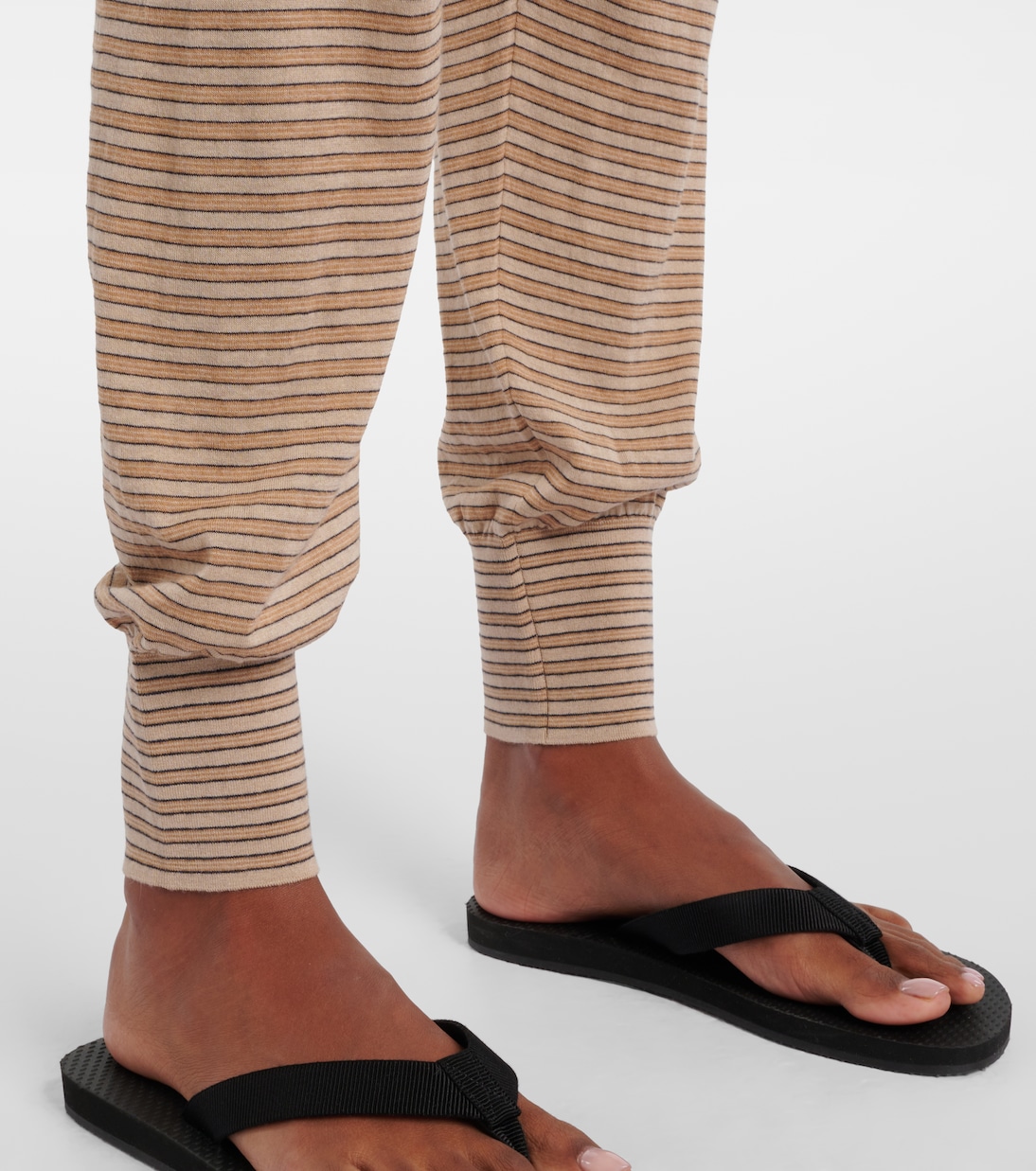 Pantalones Jearl de algodón y cachemir a rayas | The Row