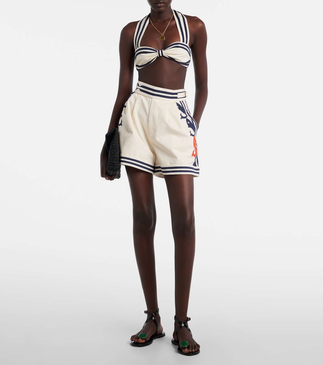 Bralette Marine aus Baumwolle | Alémais