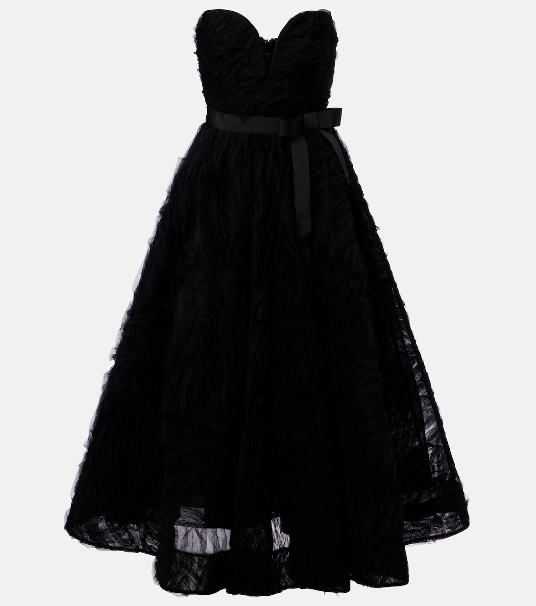 Robe midi Willow brodée en tulle | Rebecca Vallance