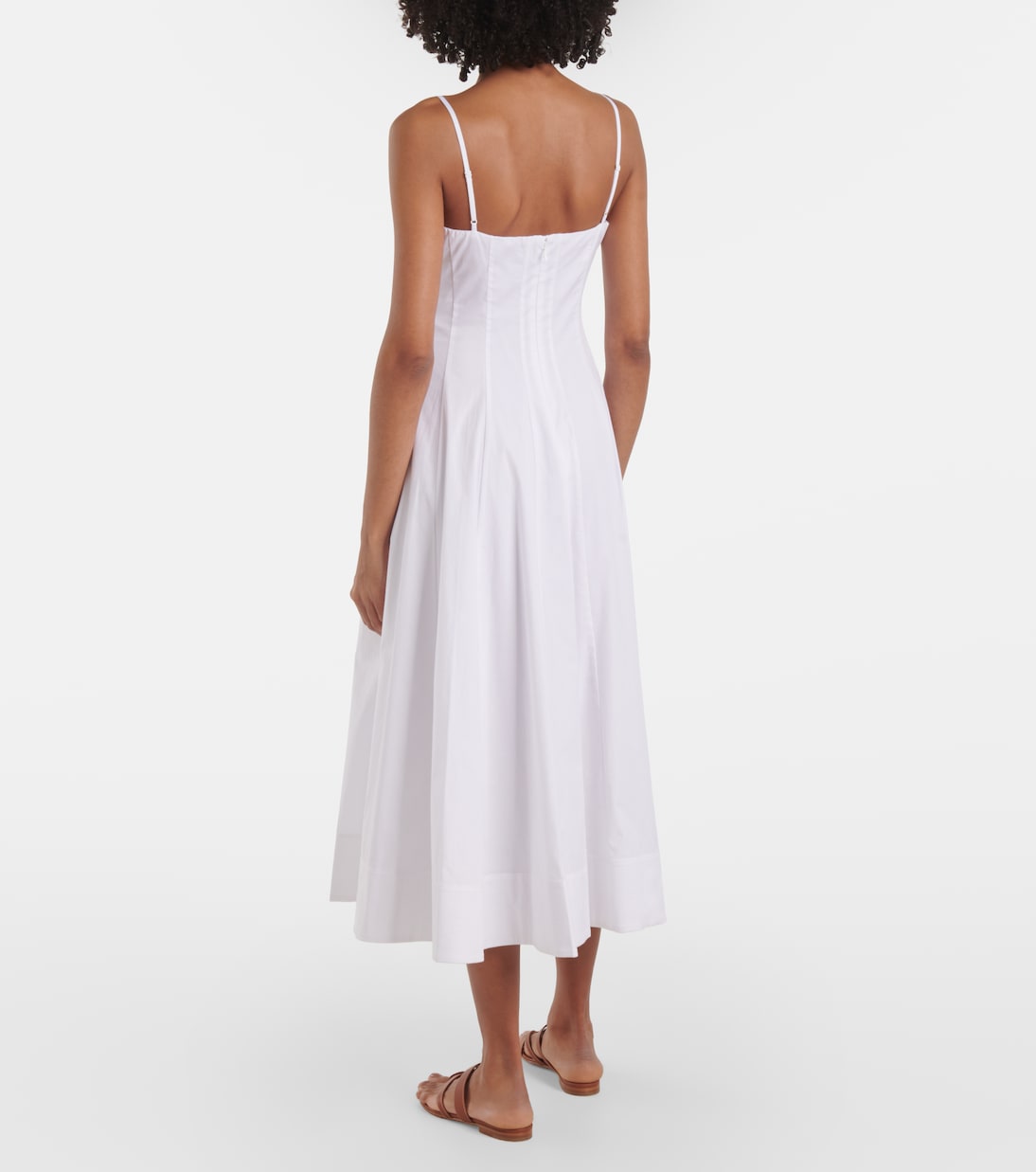 Robe midi Wylie en coton | Staud