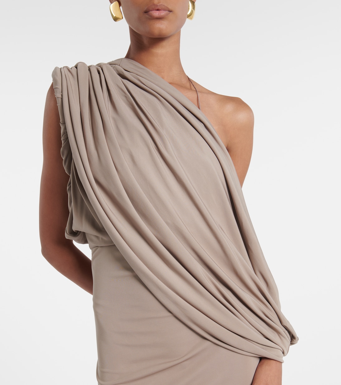 One-Shoulder-Robe Aiba aus Jersey | Christopher Esber