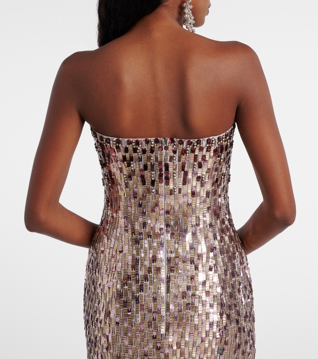 Lucille sequined strapless gown | Jenny Packham