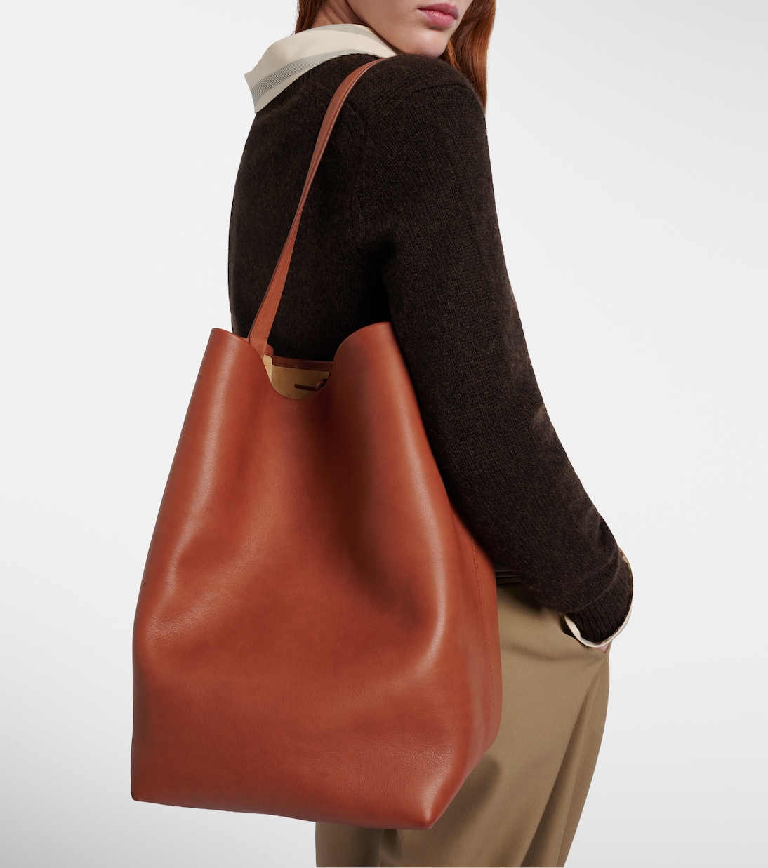 N/S Park Large leather tote bag | The Row