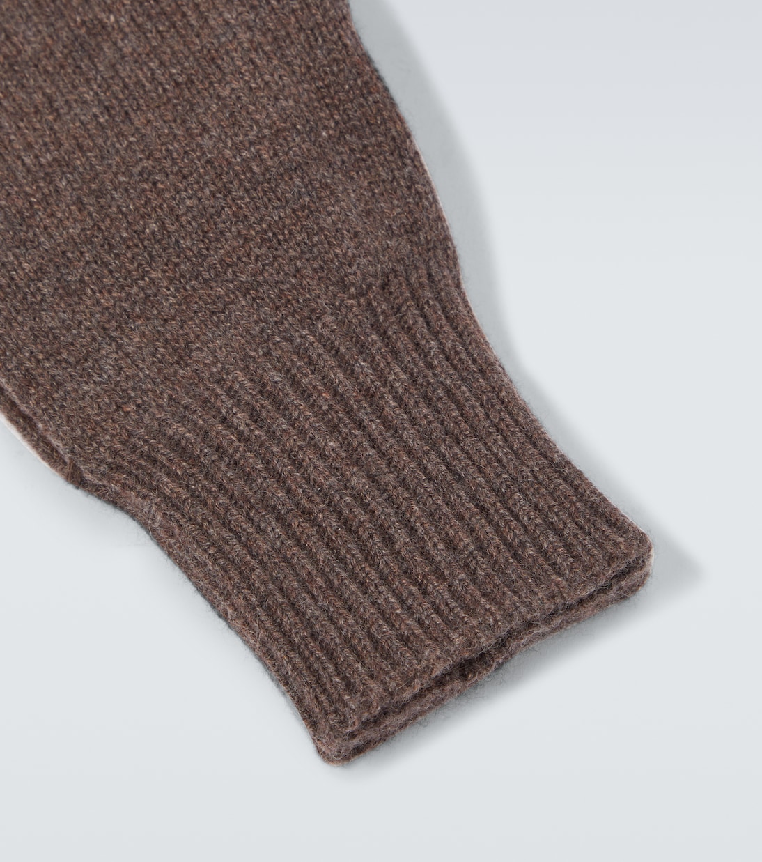 Handschuhe aus Kaschmir und Veloursleder  | Brunello Cucinelli