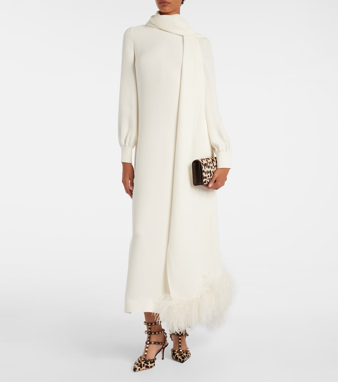 Bedruckte Schultertasche VLogo aus Kalbshaar | Valentino Garavani