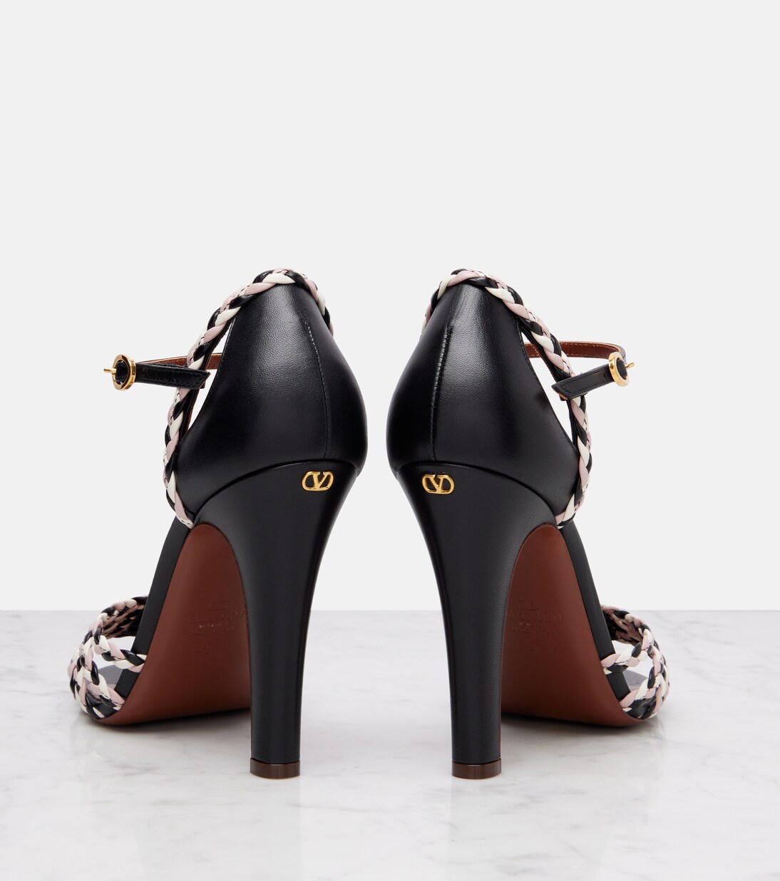 Hi Dolly 105 braided leather pumps | Valentino Garavani