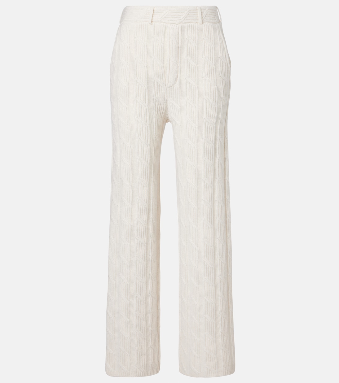 Weite Low-Rise-Hose Ebba aus Kaschmir | Lisa Yang