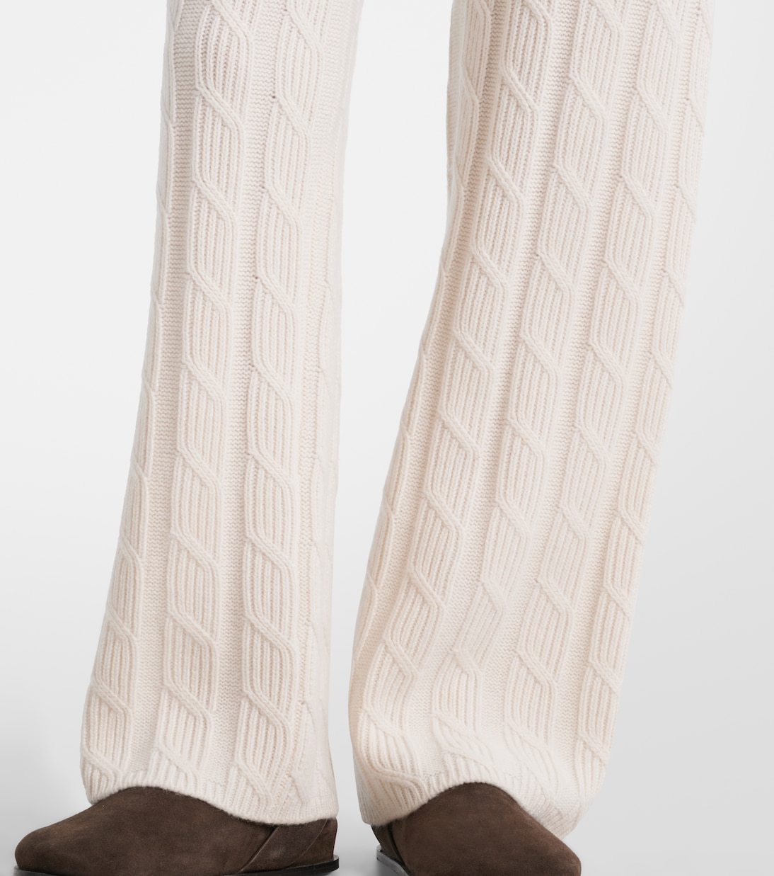 Weite Low-Rise-Hose Ebba aus Kaschmir | Lisa Yang