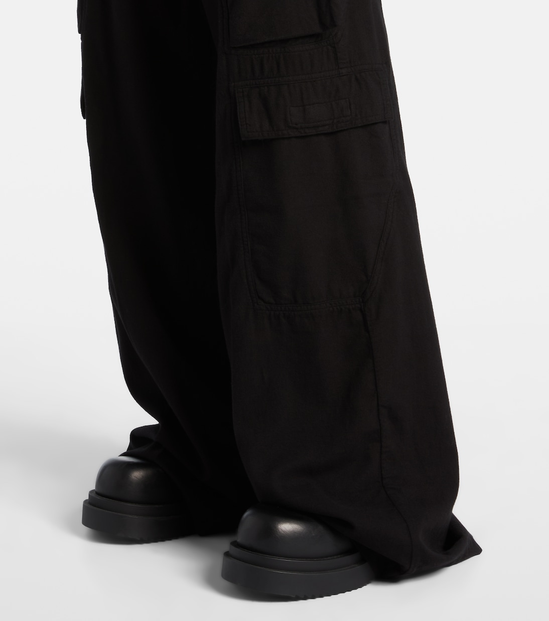 Pantalon cargo Jumbo Belas à taille haute en coton | Rick Owens