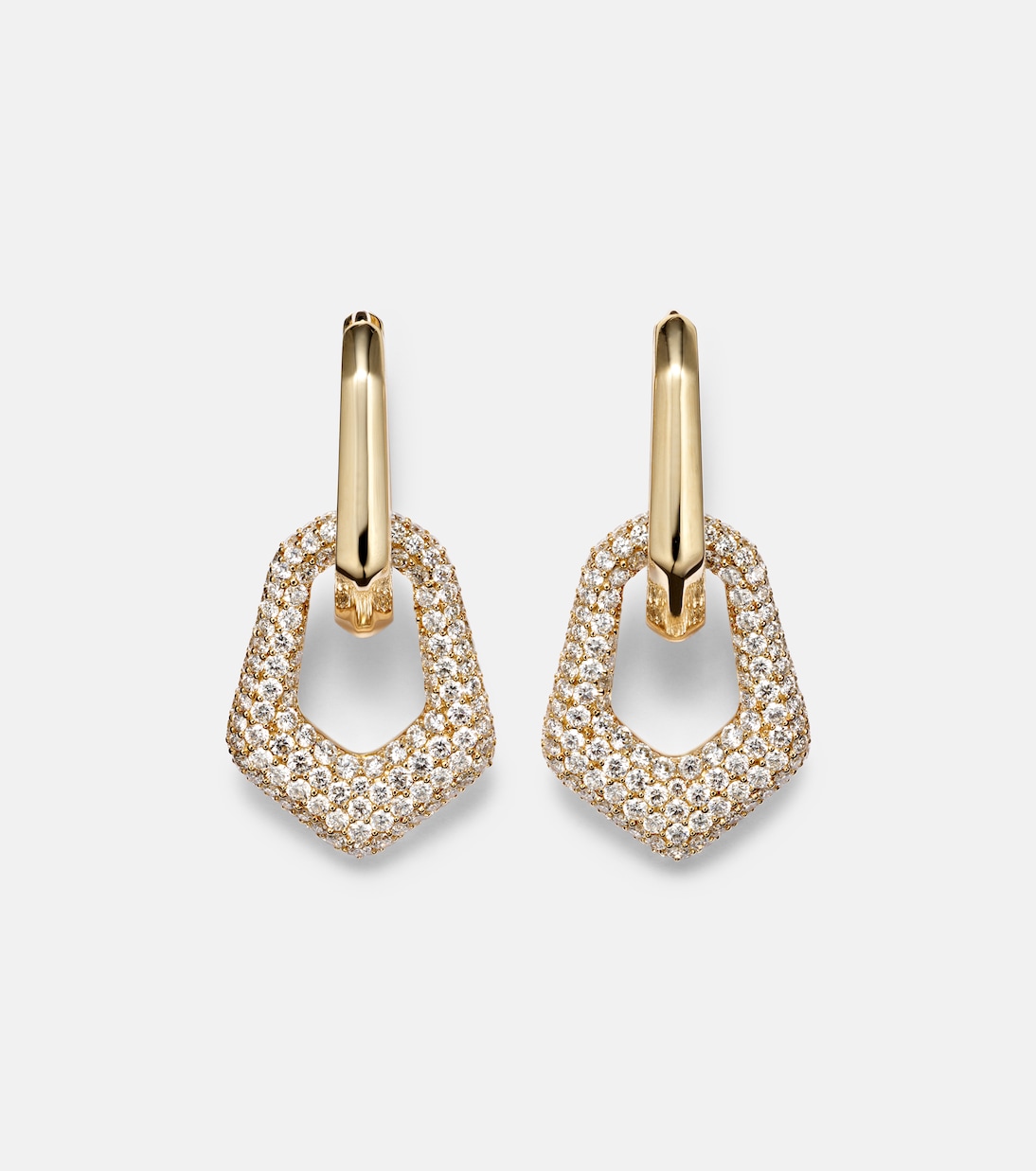 18kt gold earrings with diamonds | Ananya