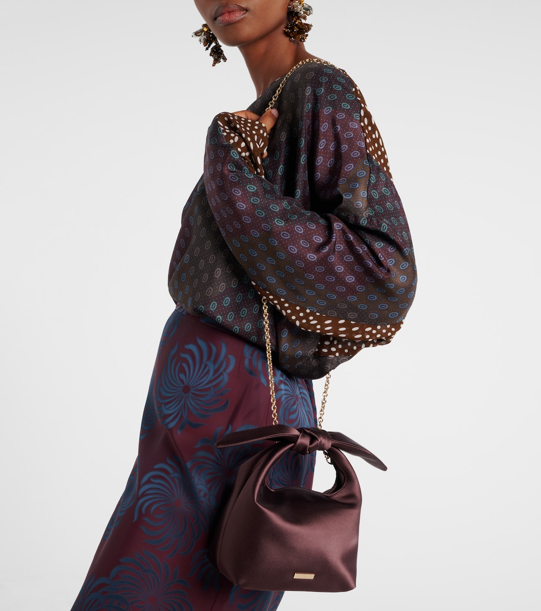 Borsa Bow Tie Small in raso | Aquazzura