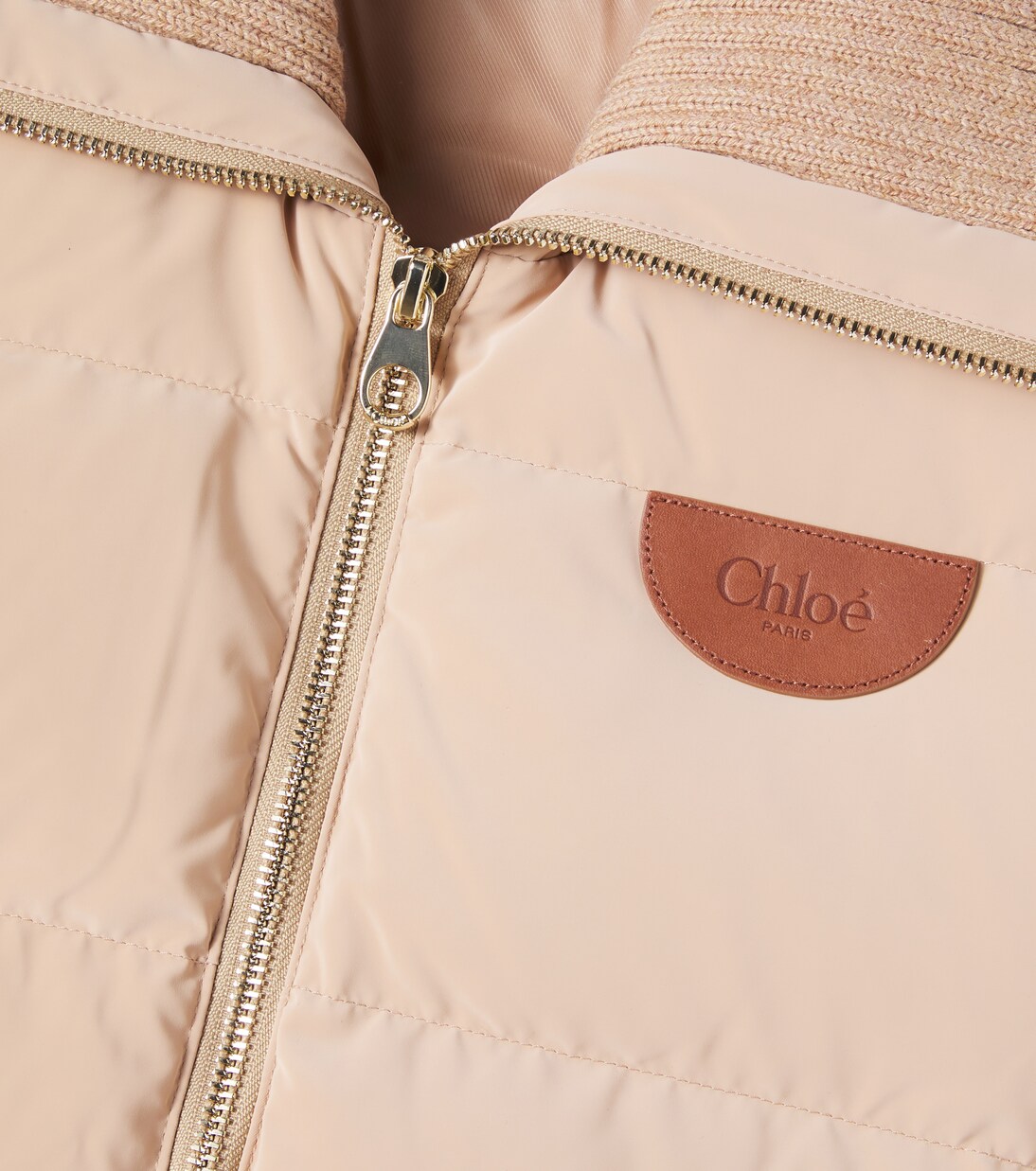 Logo down parka | Chloé Kids