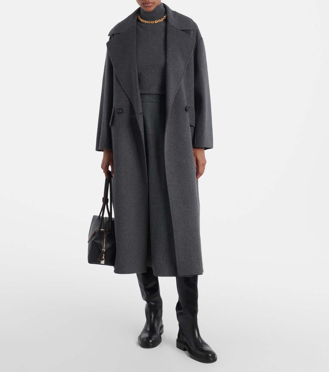 Belted virgin wool coat | 'S Max Mara