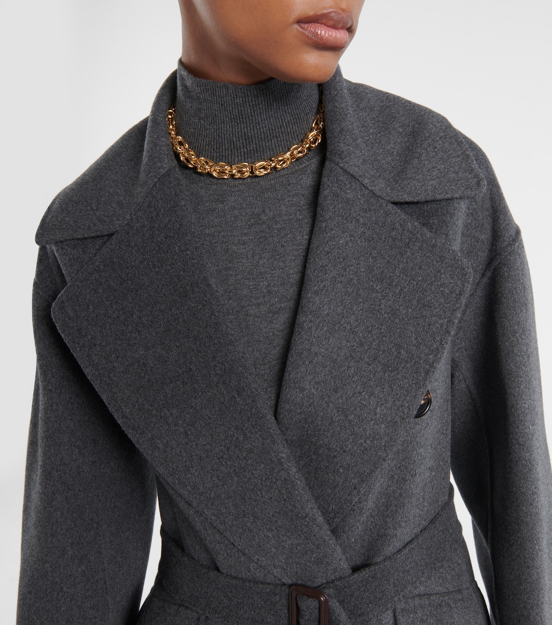Belted virgin wool coat | 'S Max Mara