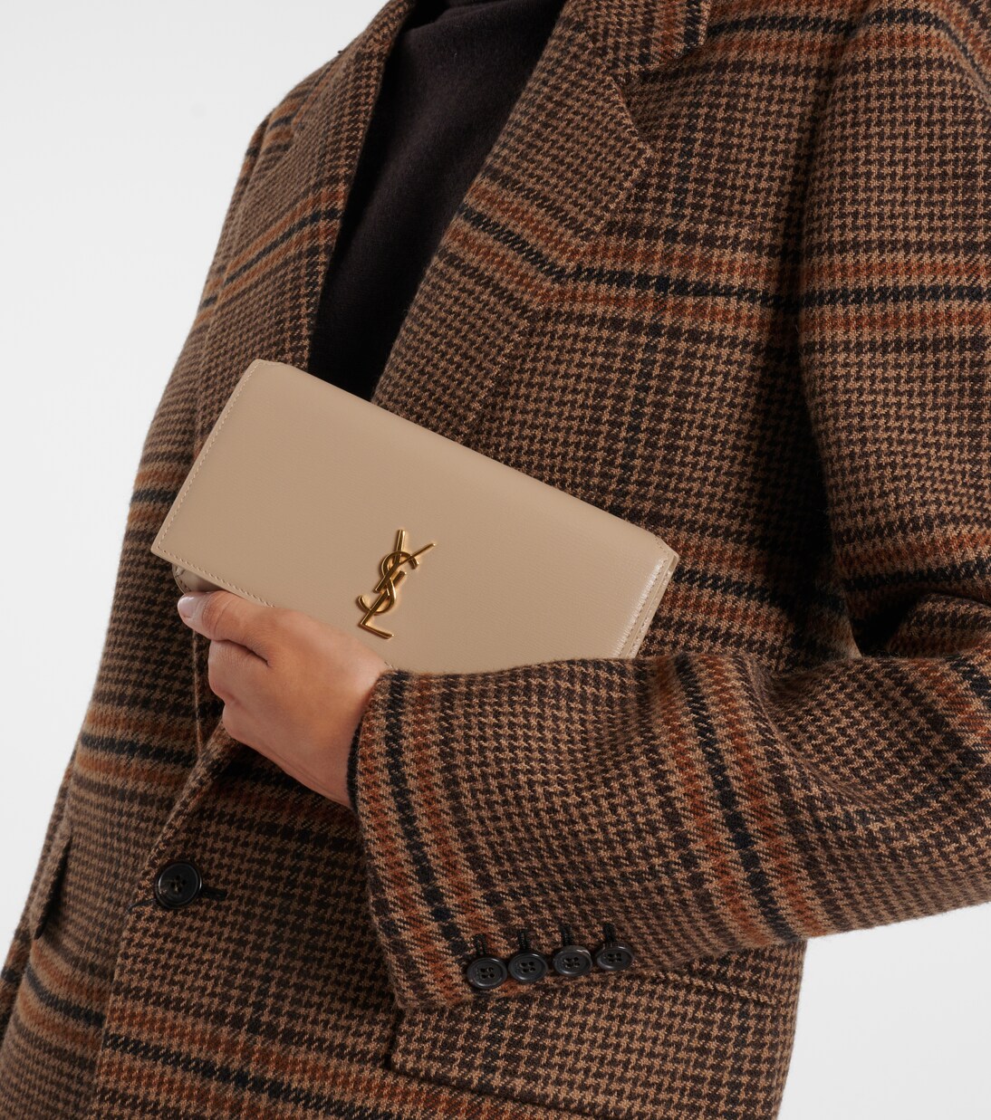 Cassandre leather phone pouch | Saint Laurent