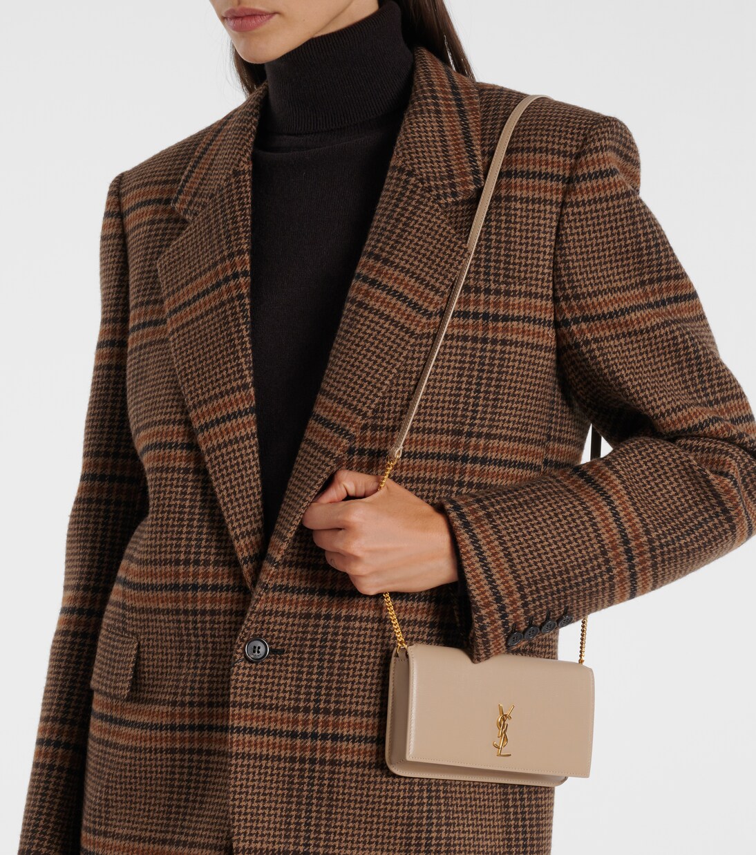 Cassandre leather phone pouch | Saint Laurent