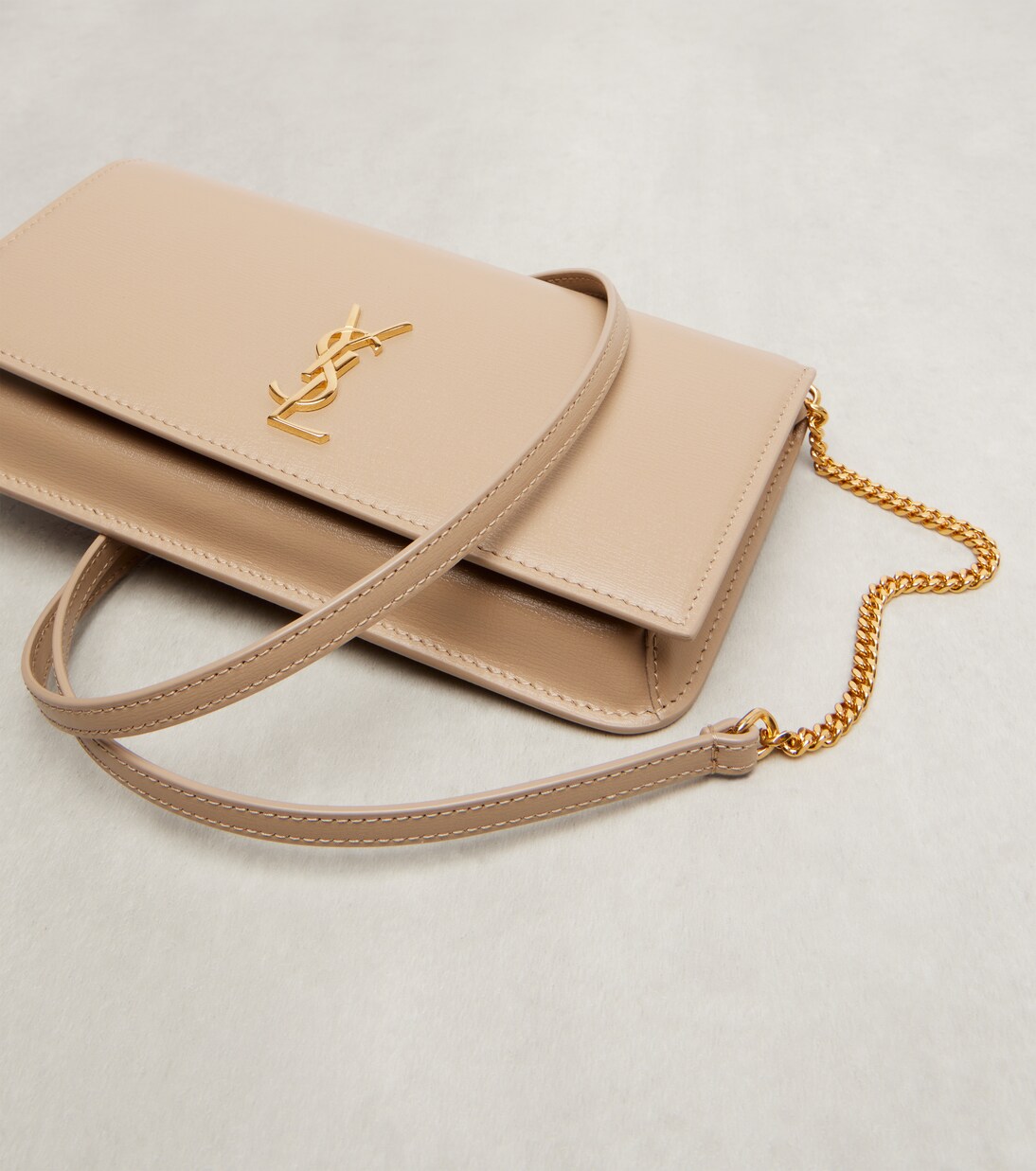 Cassandre leather phone pouch | Saint Laurent