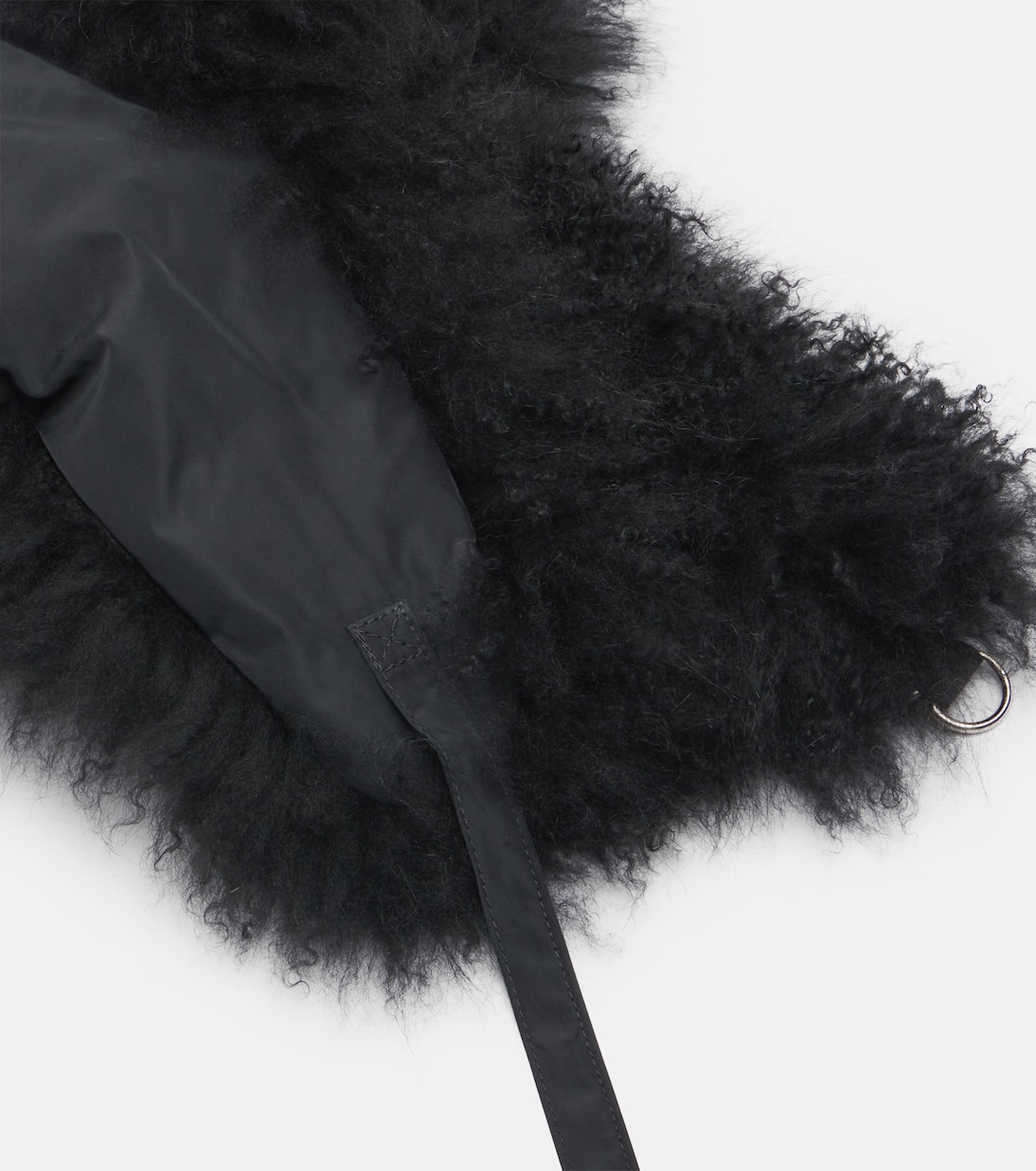 Shearling-trimmed down hat | Yves Salomon