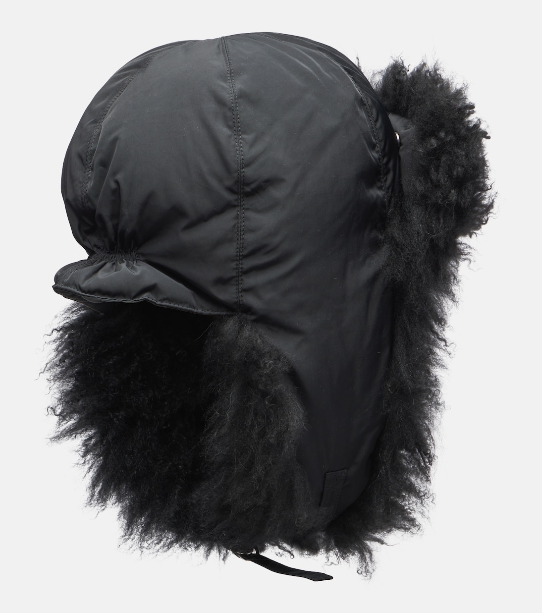 Shearling-trimmed down hat | Yves Salomon