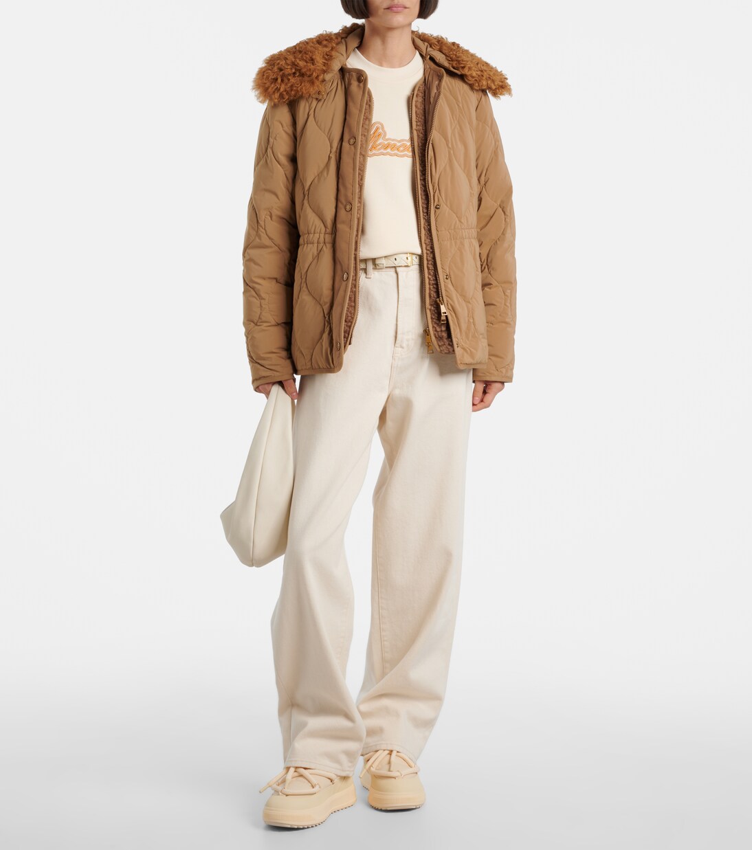 Quintin quilted down jacket and vest set | Moncler