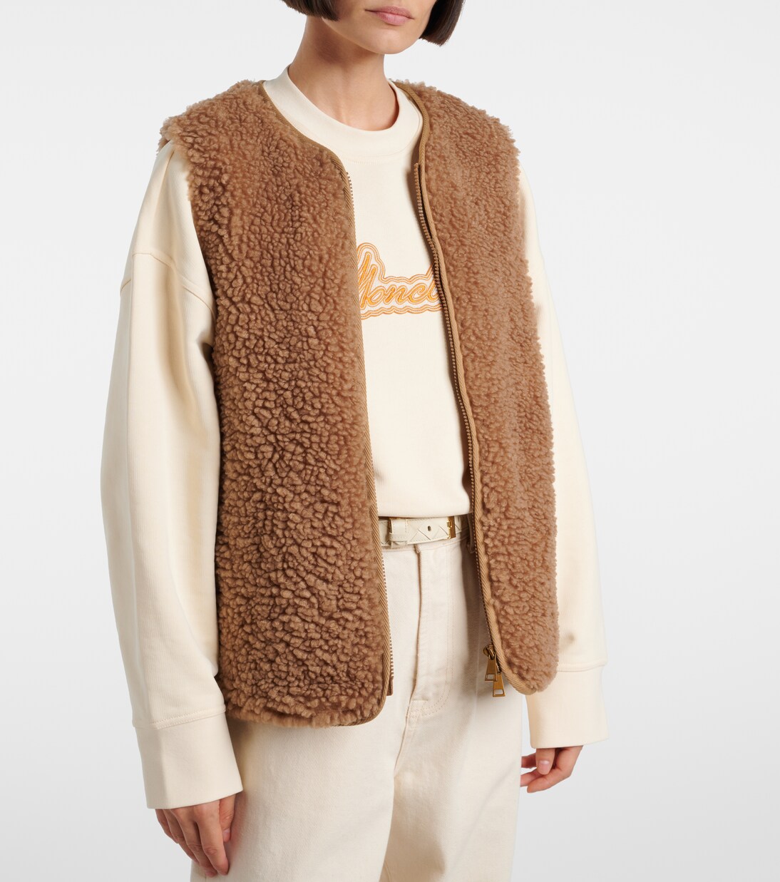 Quintin quilted down jacket and vest set | Moncler