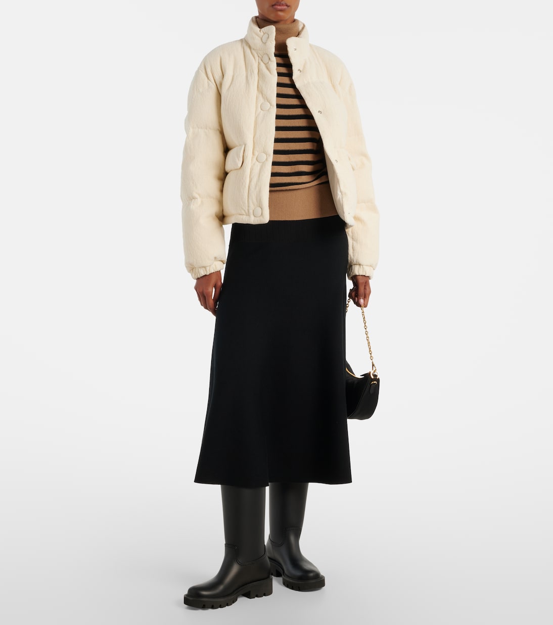 Aliminia cotton corduroy down jacket | Moncler