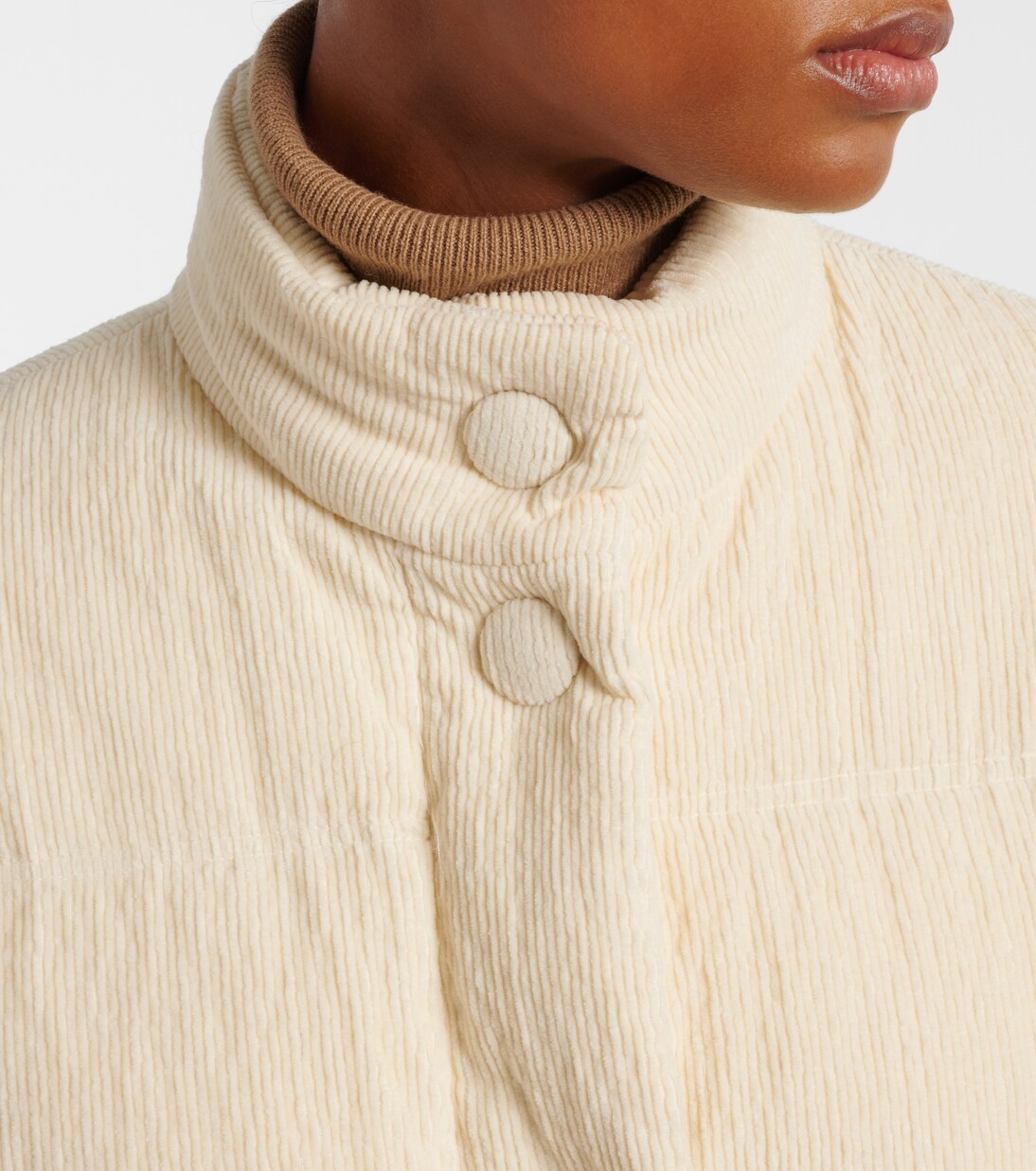 Aliminia cotton corduroy down jacket | Moncler