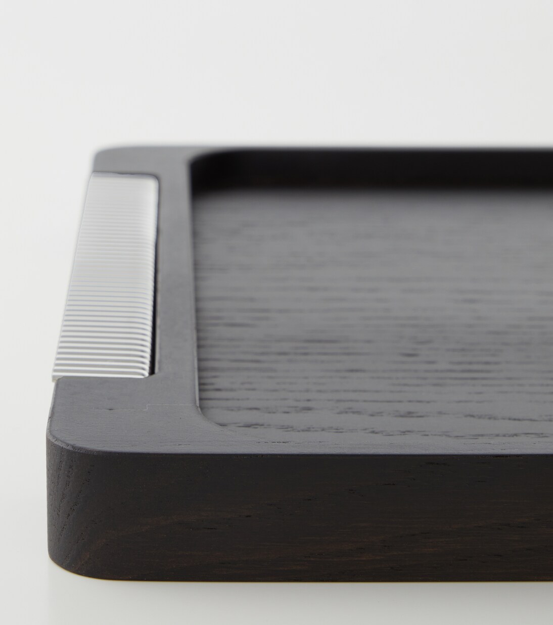 Bernadotte wooden and stainless steel tray by Sigvard Bernadotte | Georg Jensen