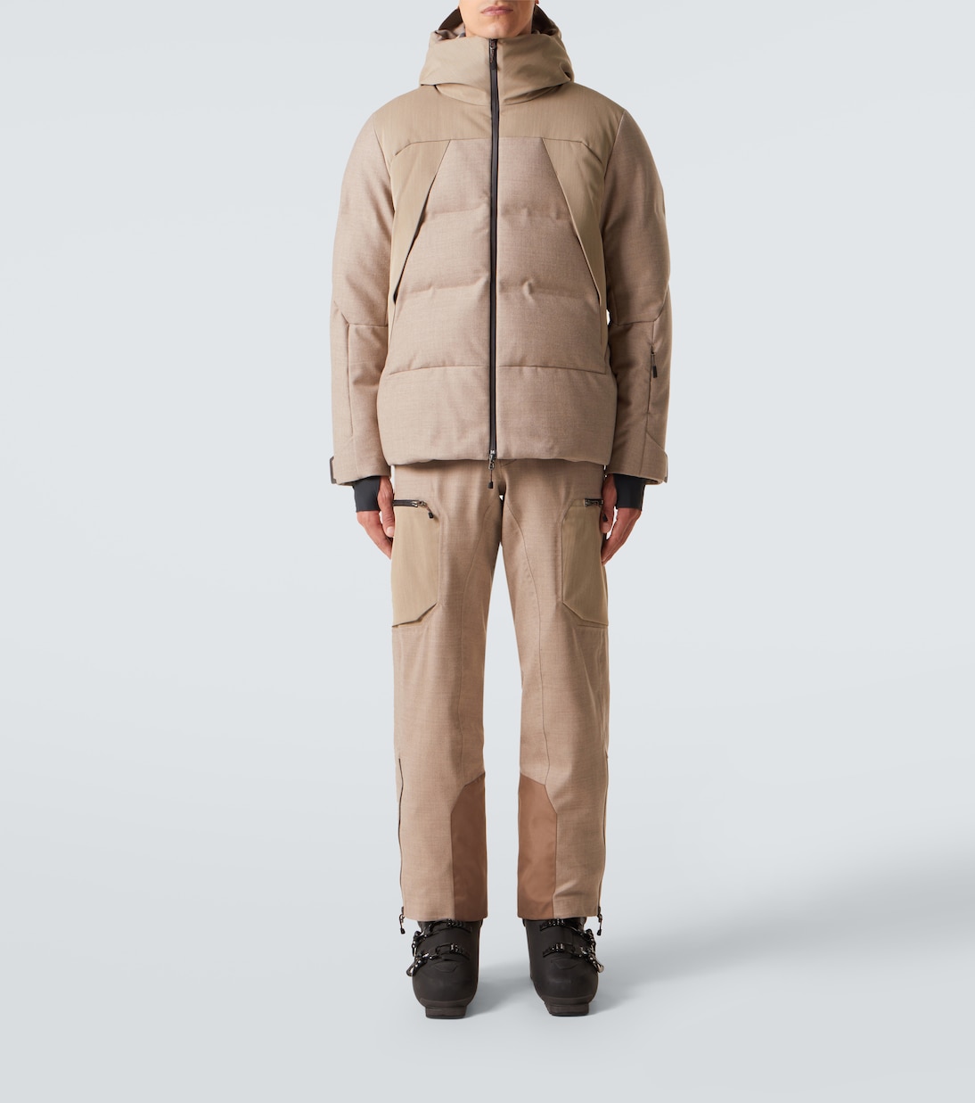 Nordend wool-blend down ski jacket | Sease