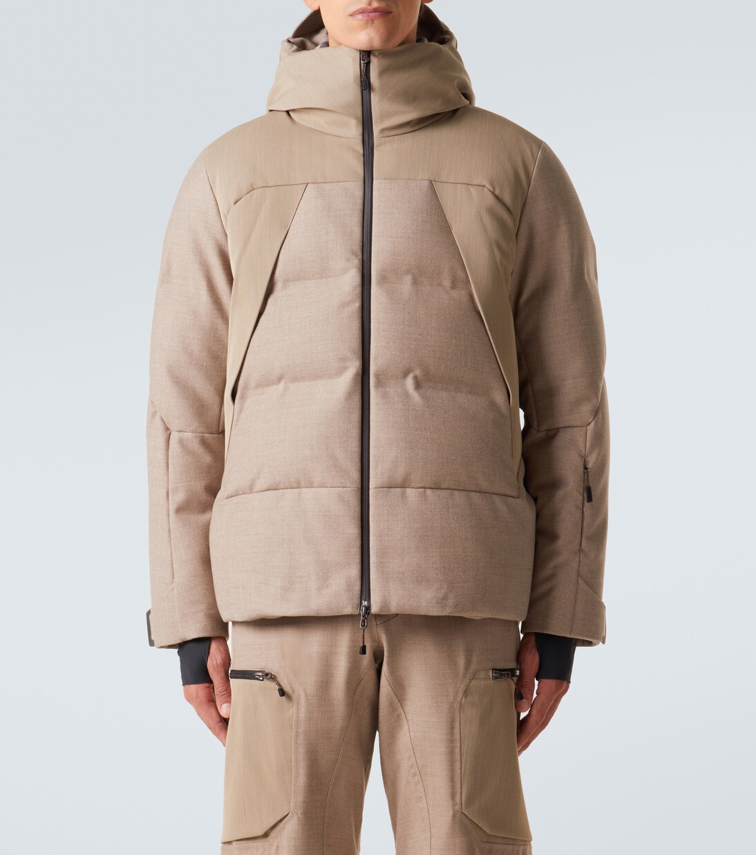 Nordend wool-blend down ski jacket | Sease