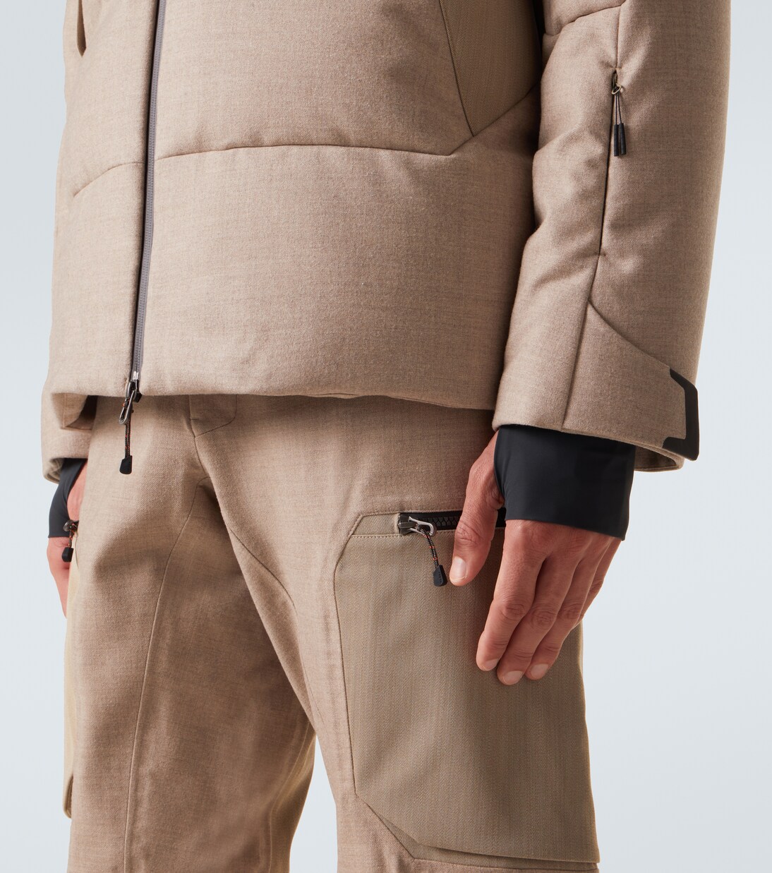 Nordend wool-blend down ski jacket | Sease