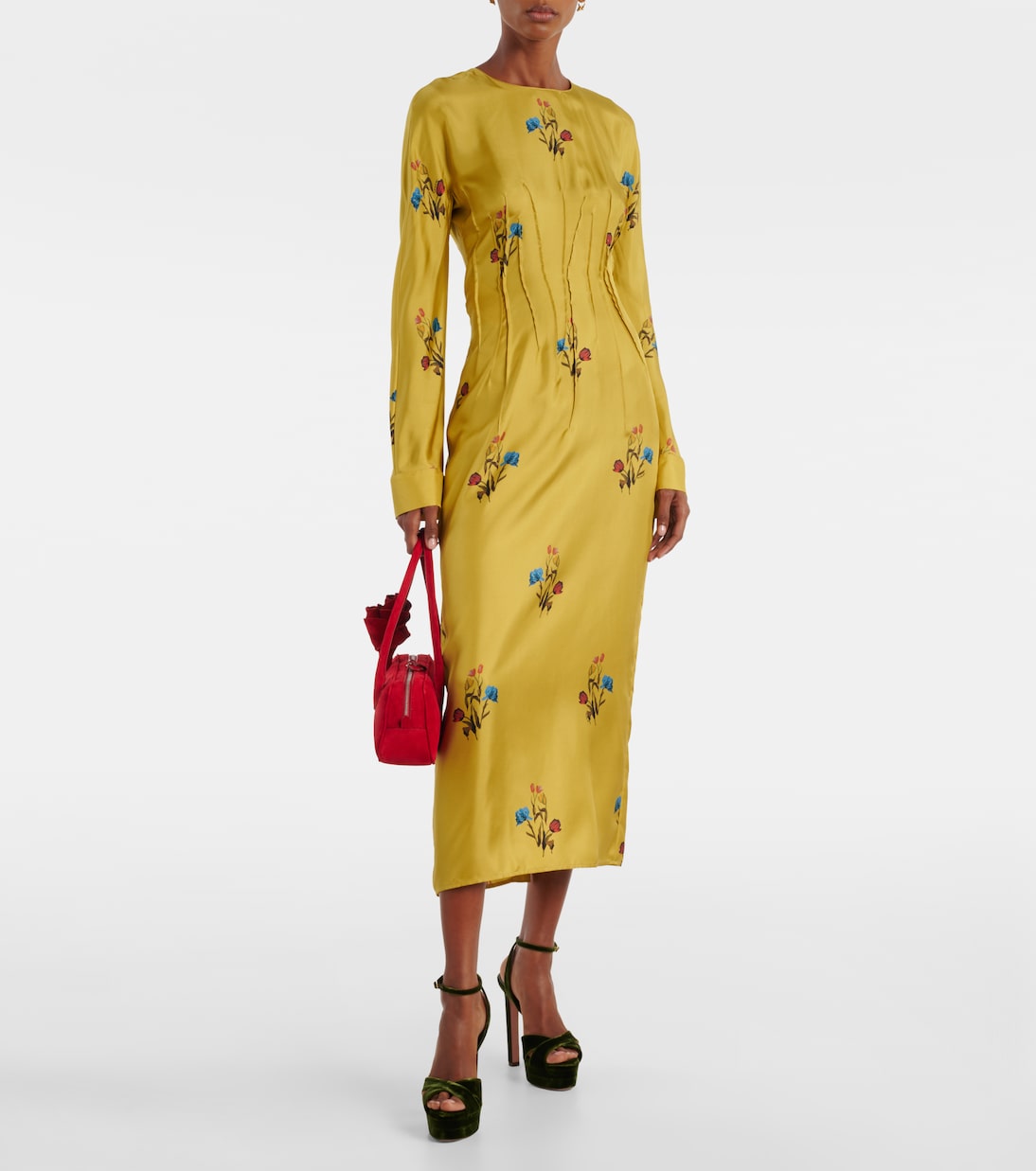 Divine 130 velvet platform sandals | Aquazzura