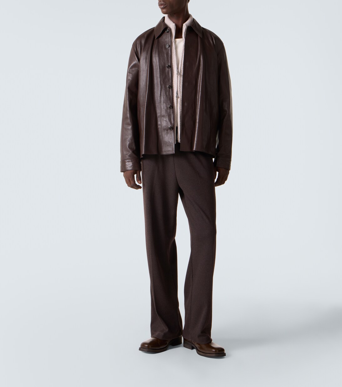 Hemdjacke Welding aus Leder | Our Legacy