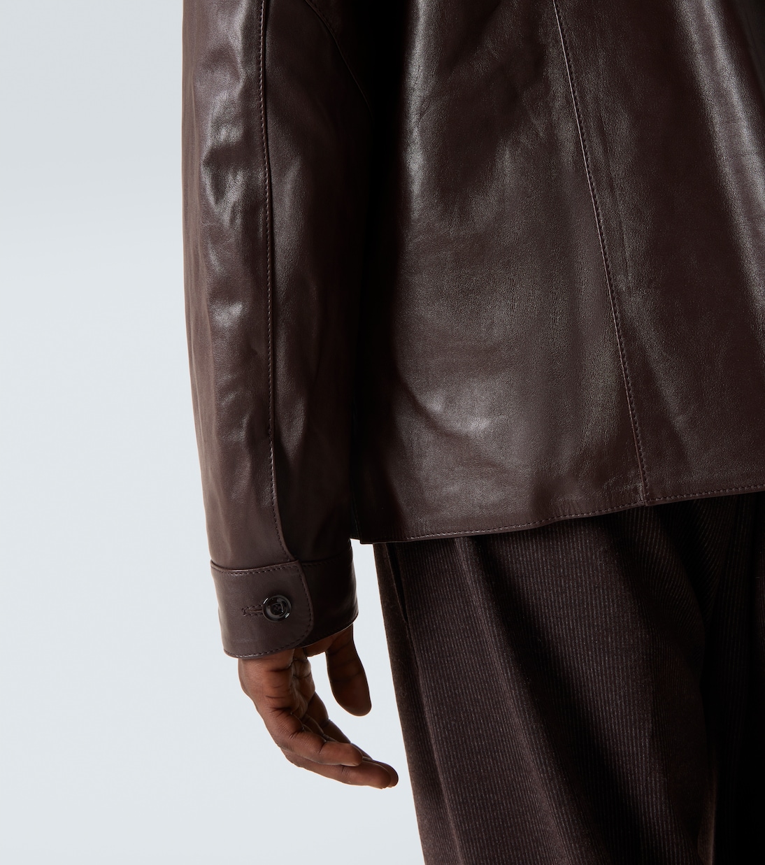 Hemdjacke Welding aus Leder | Our Legacy