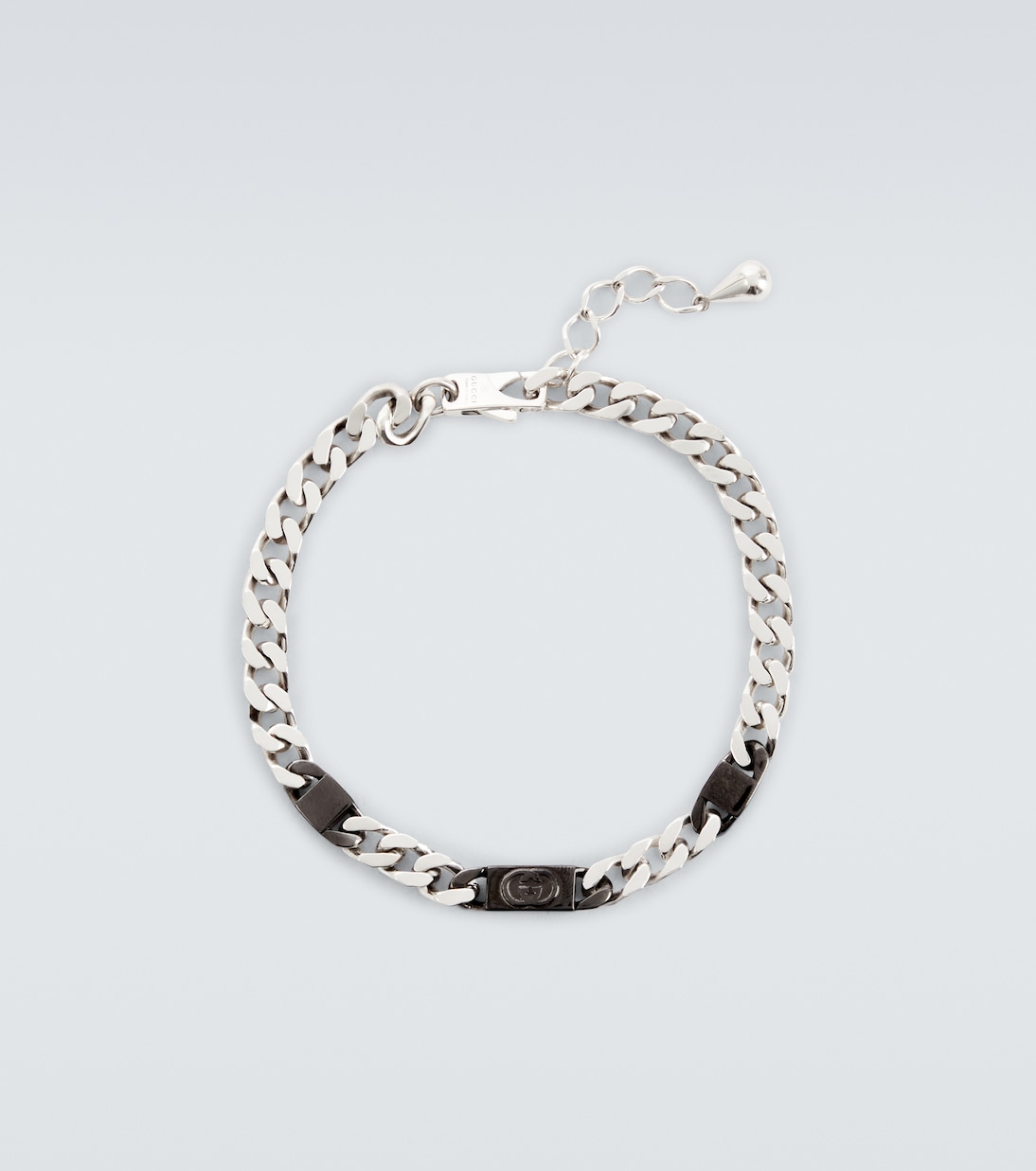Gucci Interlocking sterling silver chain bracelet | Gucci