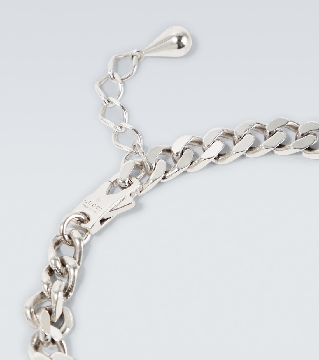 Gucci Interlocking sterling silver chain bracelet | Gucci